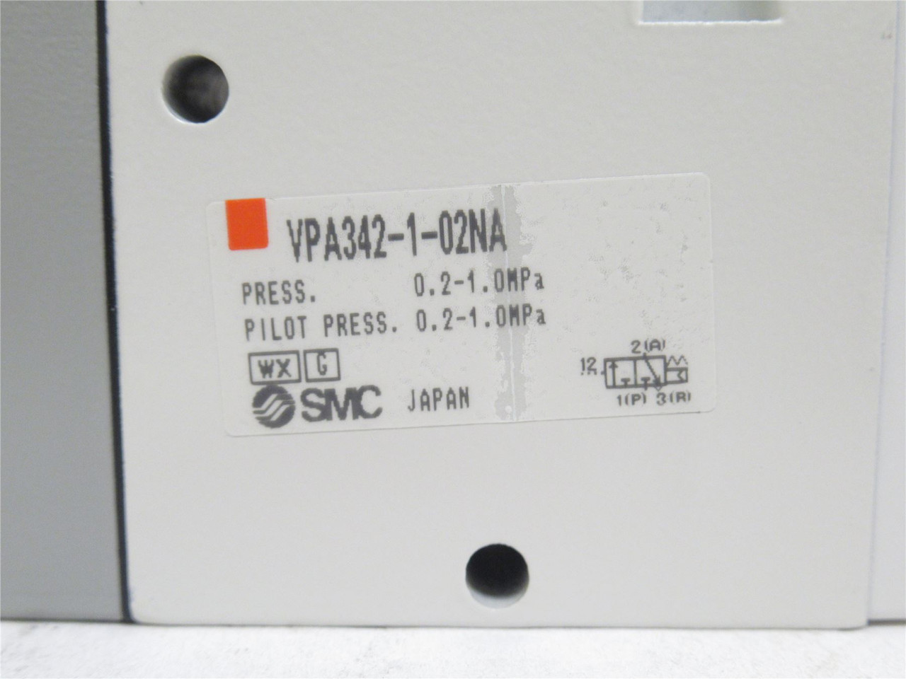 SMC VPA342-1-02NA; poppet Valve; Air Pilot; 0.2-1MPa; 1/4NPT