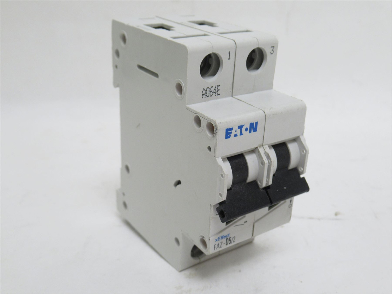Eaton FAZ-D5/2; Circuit Breaker 5A; 2P; 480VAC; DIN Rail
