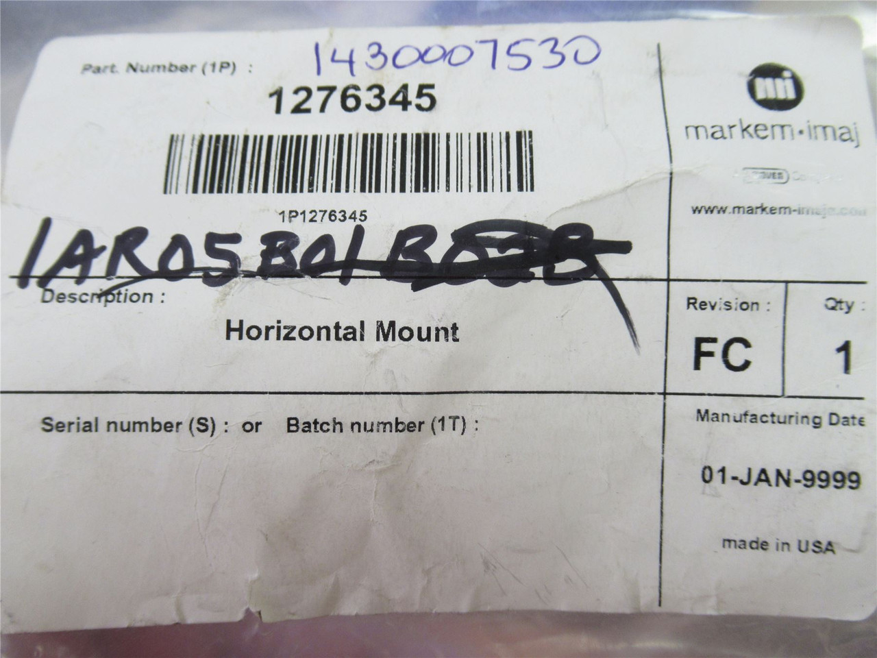 Markem-imaje 1276345; Horizontal Mount