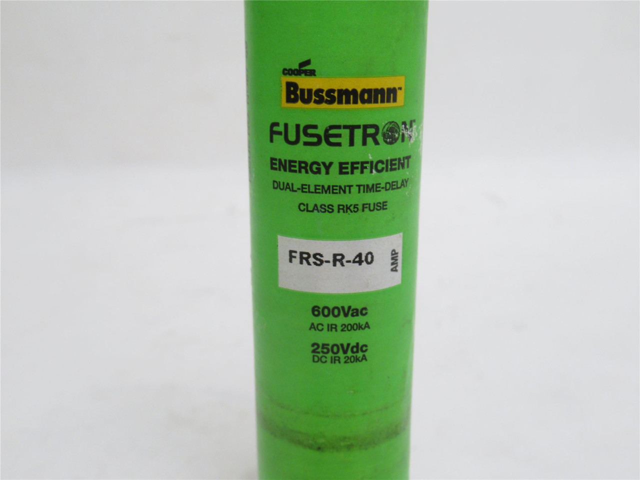 Bussmann FRS-R-40; Dual-Element Time Delay Fuse; 40A; 600VAC