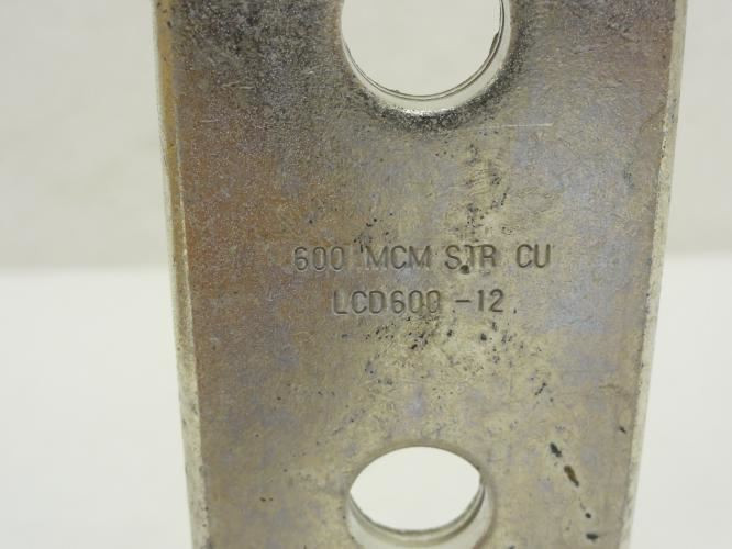 Panduit LCD600-12-6; Compression Lug Two-1/2" Holes 600 Kcmil