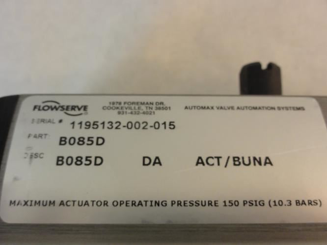 Lee 152FTID/ODTCDA; Sanitary Valve w/Actuator 1.5"