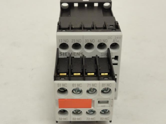 Siemens 3RH1244-1BB40; Control Relay 4NO/4NC 10A 600V; 24V Coil