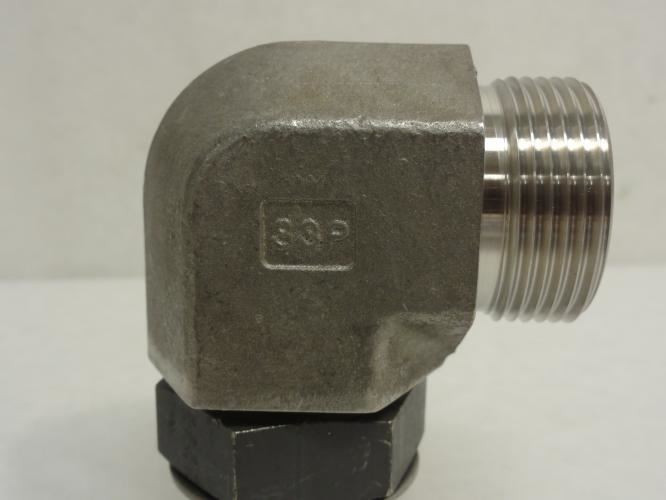 SSP P14-12GE; Elbow 90Deg SS-316; 3/4 OFS x 7/8 BOSS