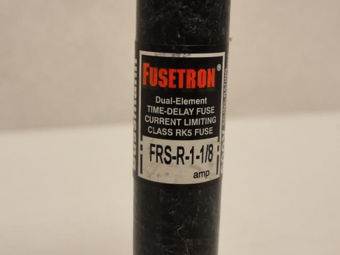 Bussmann FRS-R-1-1/8; Time Delay Fuse; 1-1/8A; 600VAC/300VDC