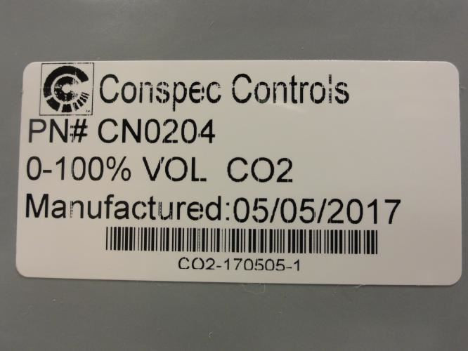 Conspec CN0204; CO2 Detector Transmitter T1039; 0-1.00%
