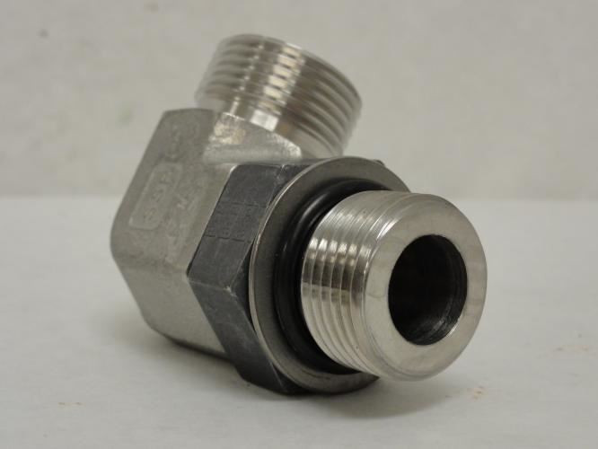 MFG- FS6801-12-12-NWO-SS; Elbow; SS-316; 3/4 OFS x 3/4 BOSS