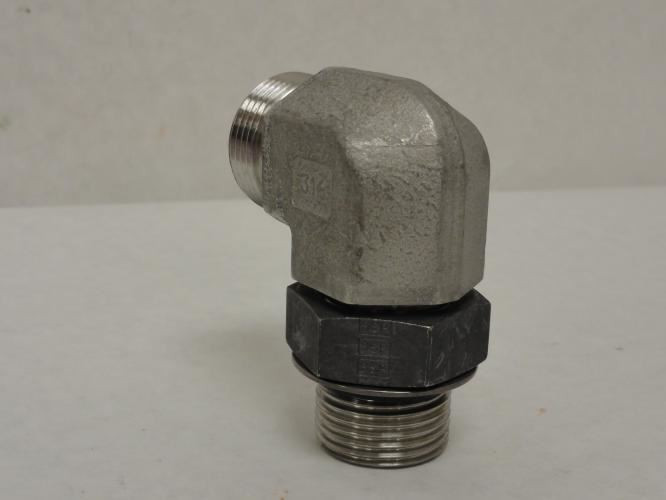 MFG- FS6801-12-12-NWO-SS; Elbow; SS-316; 3/4 OFS x 3/4 BOSS