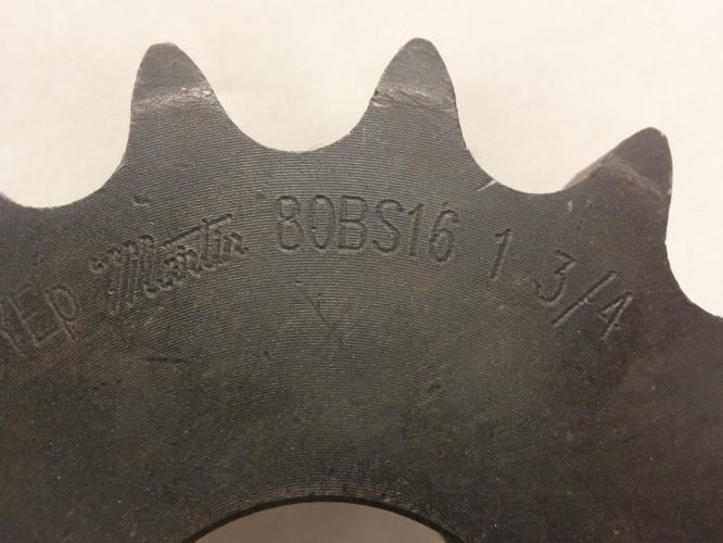 Martin 80BS18-1-3/4; Sprocket # 80; 18Teeth; 1-3/4"ID
