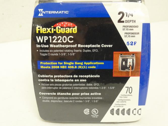 Intermatic WP1220C; Outlet Box While-In-Use Cover; 2 Gang