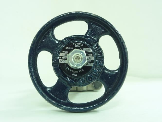 Powell 2474TN0TXXX; Gate Valve; 3/8"NPT; 400WOG; Class 200