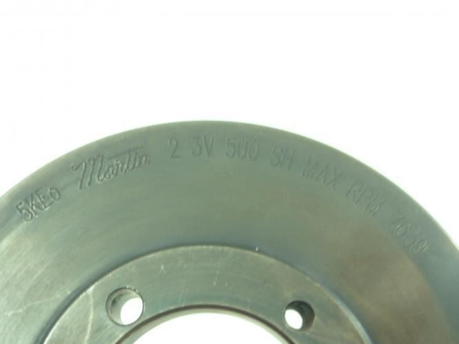 Martin 2 3V 500 SH; Bushed Pulley; V-Belt; 5"OD; 2-Groove