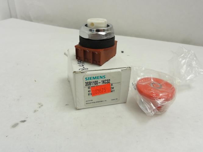 Siemens 3SB1100-1KC32; Push/Pull Switch 30mm; SS Shaft