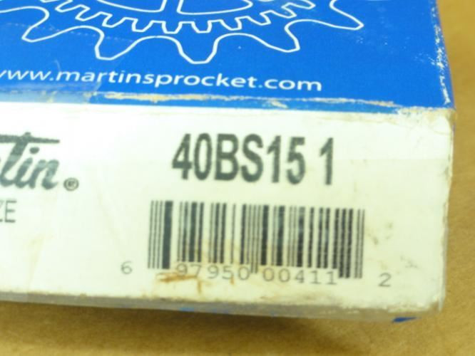 Martin 40BS15-1; Sprocket # 40 15T; 1" ID