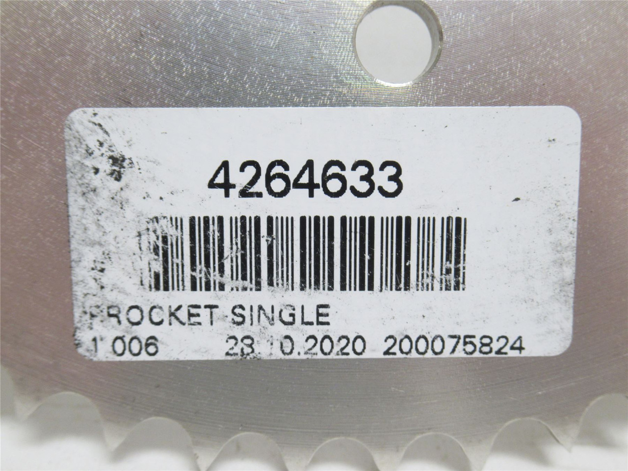 Marel 4264633; Single Sprocket; SS; A-Hub; 56 Tooth