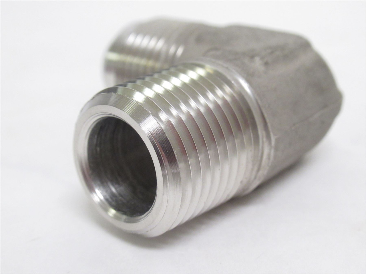 Parker 10 CTX-SS; Hydraulic 90 Deg Elbow SS; 5/8 JIC x 1/2 NPT