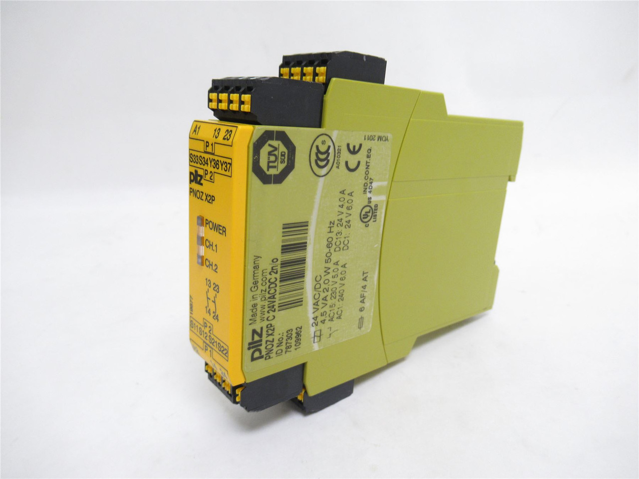 Pilz 787303; Safety Relay; 2-NO; 24VAC/DC; 22.5mm