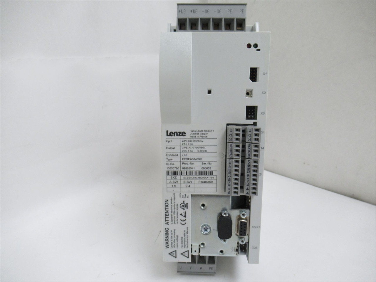 Lenze ECSEA004C4B; Servo Axis Module; Overload: 4A