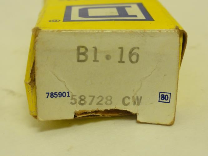 Square D B1.16; Overload Thermal Unit; Ser: B