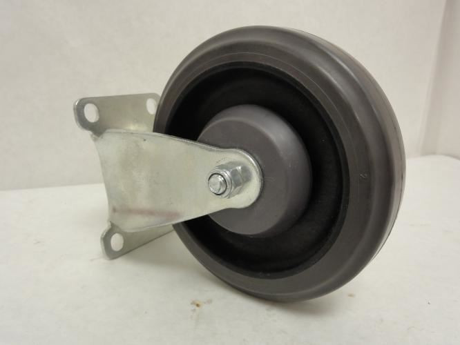 Pemco 83203Y; Poly Wheel With Frame/Castor; Rigid 5" OD