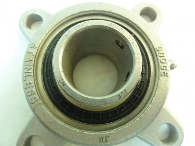 Dodge 136828; E-Z Kleen Flange Bearing; 4-Bolt; 1.25"ID