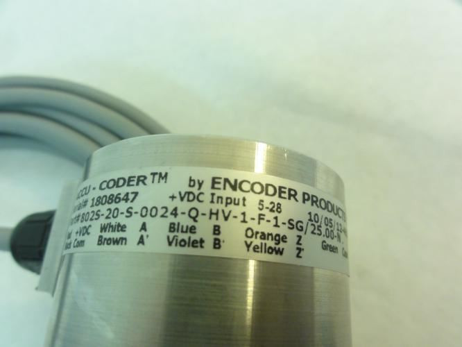 Accu-Coder 802S-20-S-0024-Q-HV-1-F-1-SG/25.00-N; Encoder SS