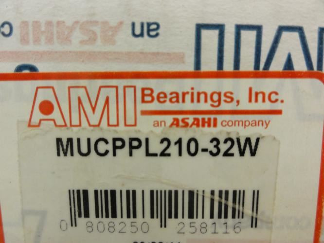 AMI MUCPPL210-32W; Pillow Block Bearing; 2-Bolt; 2"ID