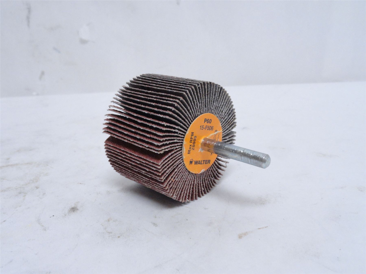 Walter 15-F 506; Box-10; Mounted Flap Wheels. 60 Grit