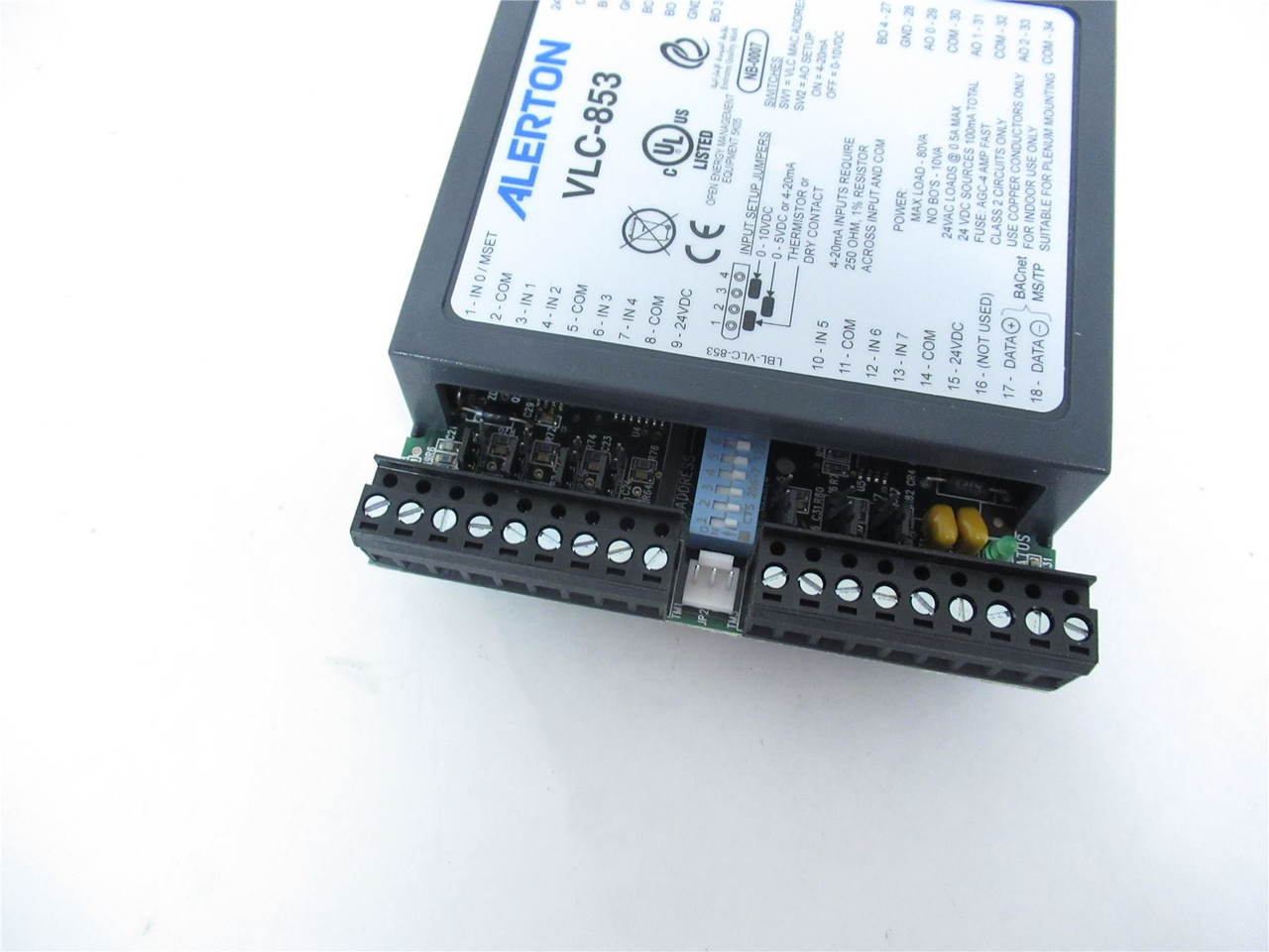 Alerton VLC-853; PLC Board 4 VAC 0-10 VDC 4-20 MA HVAC