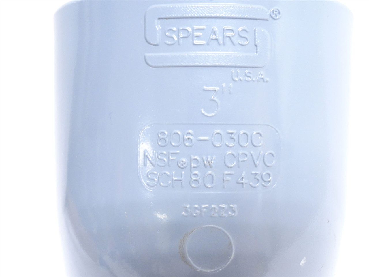 Spears 806-030C; PVC Pipe Elbow; 90Deg; 3" Socket; Sch: 80