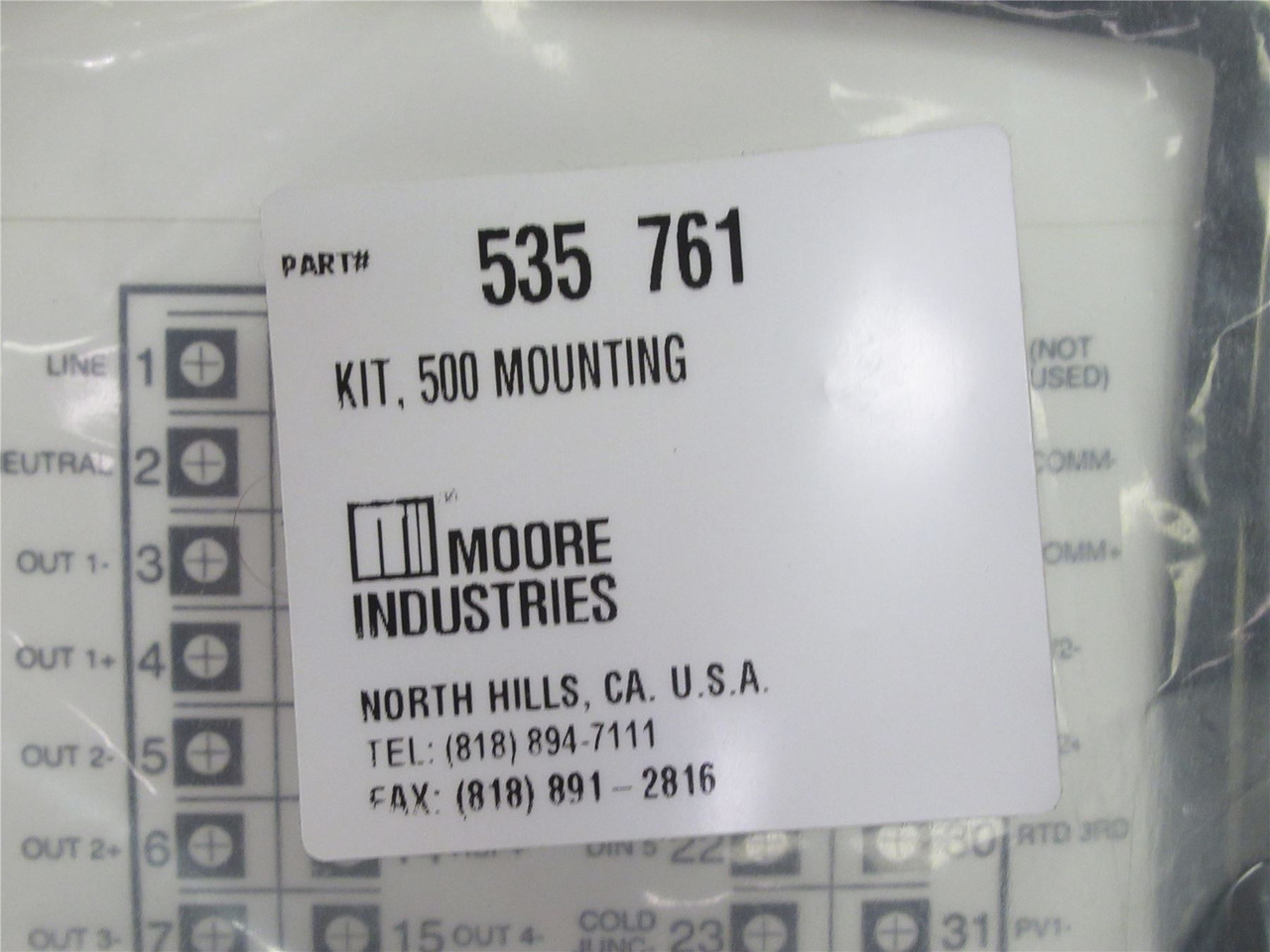 Moore Industries 535 761; Mounting Kit For Moore 500 Series