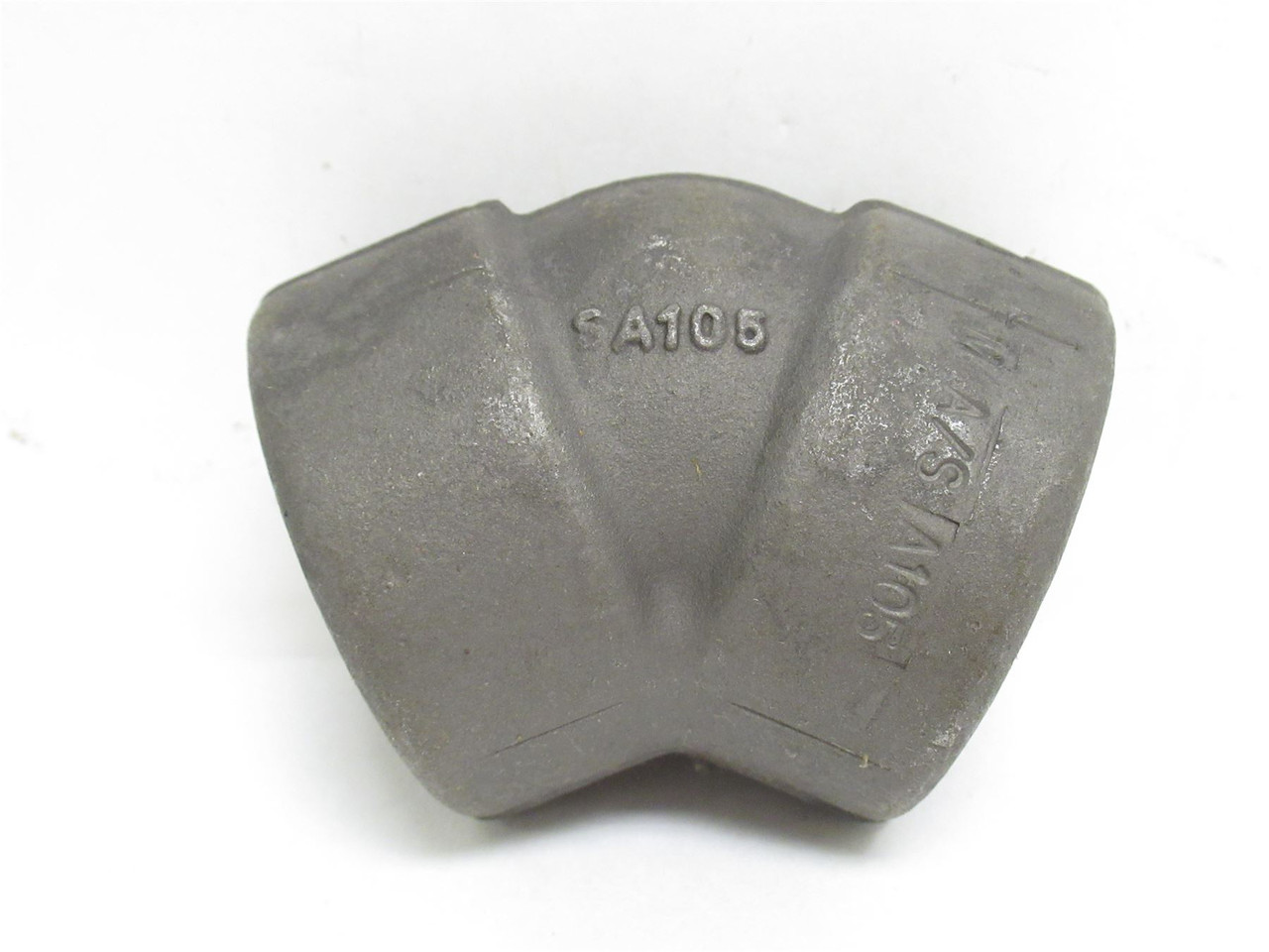Industry-Std 4KUR1; Black Cast Iron Elbow; 45Deg; 1-1/4NPT