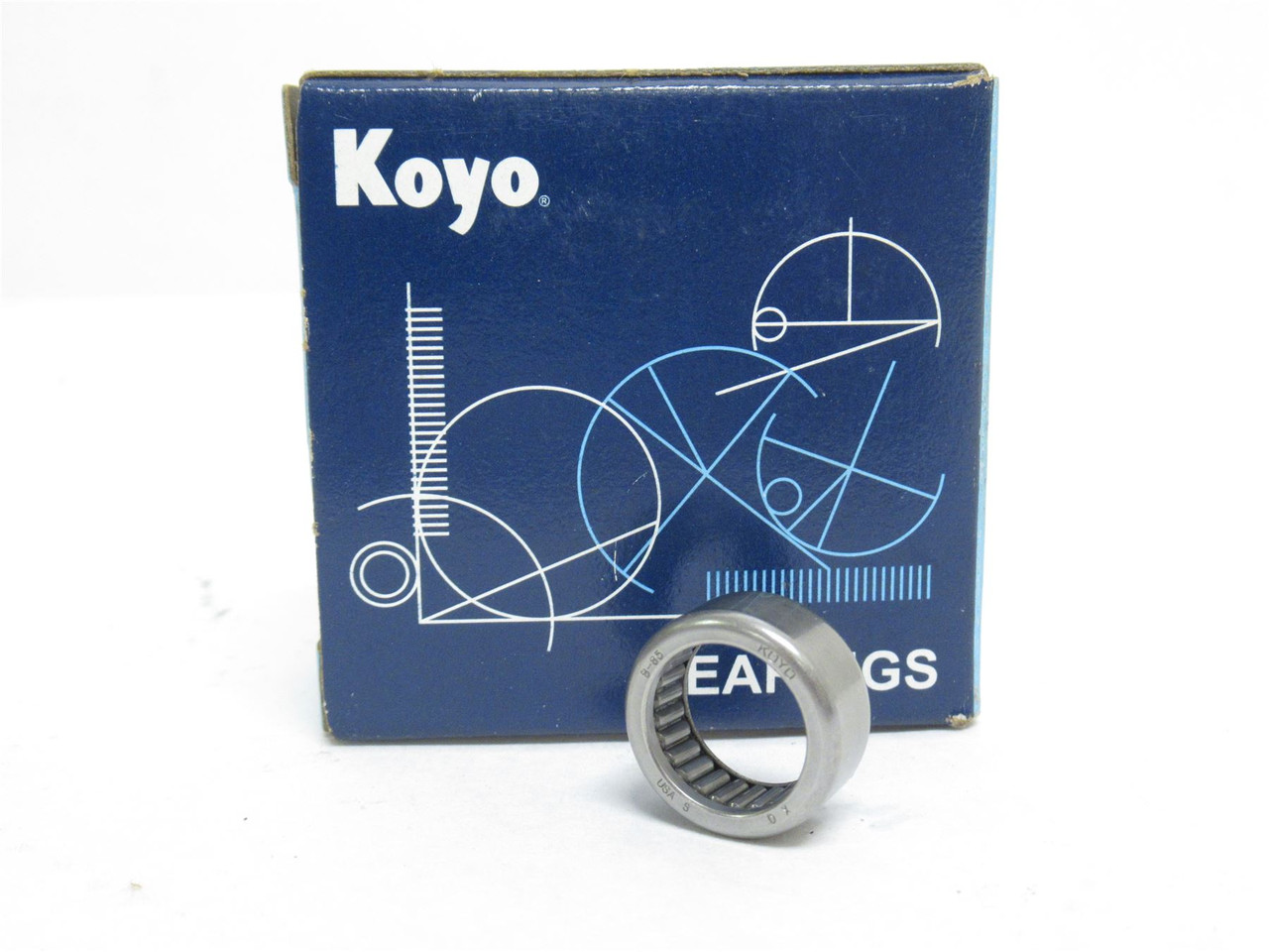 Koyo B-85; Drawn Cup Needle Roller Bearing; 1/2"ID x 11/16"OD
