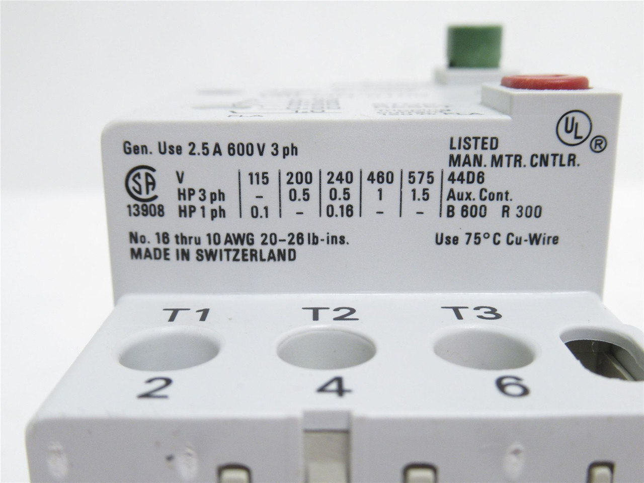 Allen-Bradley 140-MN-0100; Manual Starter; 0.63A-1.0A; 690VAC