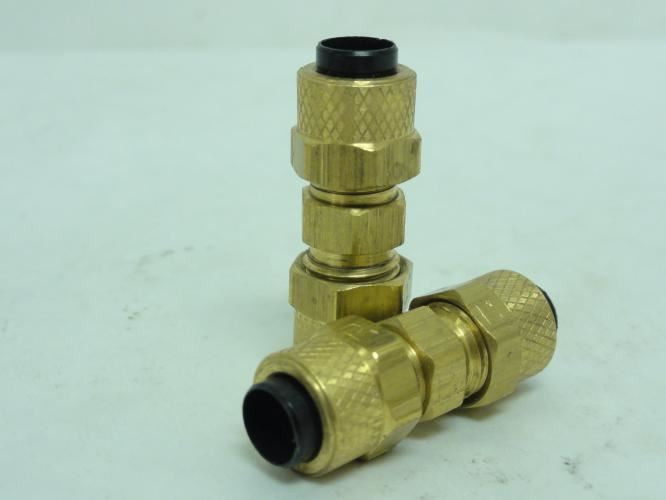 Parker 62P-4; Lot-2 Compression Connector; 1/4" Tube; Brass