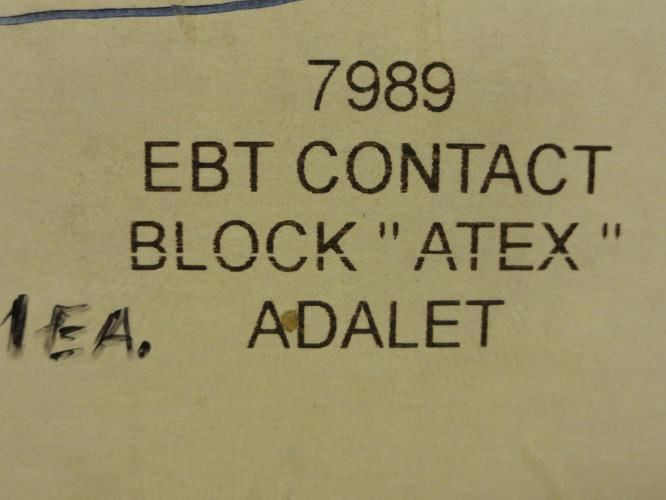 Adalet 7989; Contact Block; 1 NO/1NC; 600VAC