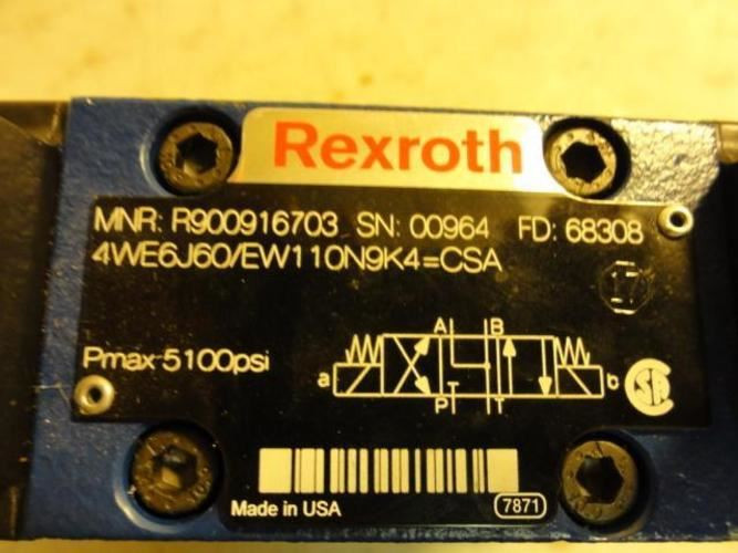 Rexroth 4WEH16Q72/6EW110N9ETSK4 CSA; Directional Control Valve