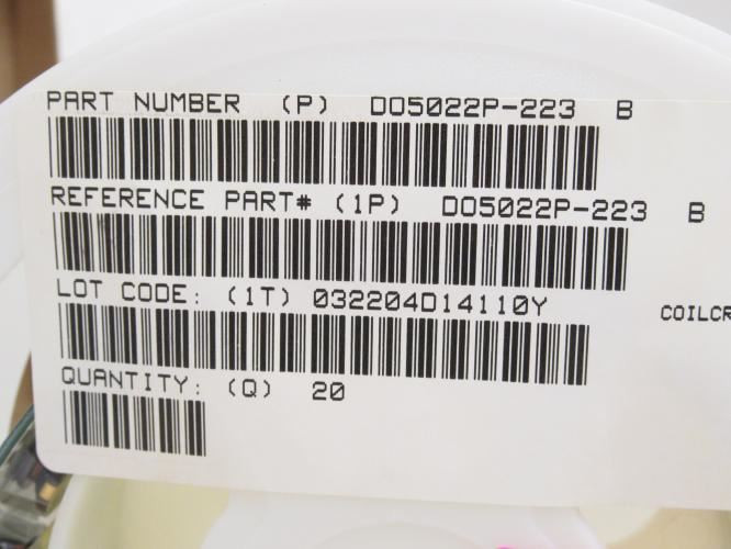 CoilCraft DO5022P; Box-20; Surface Mount Power Inductors; 22uH