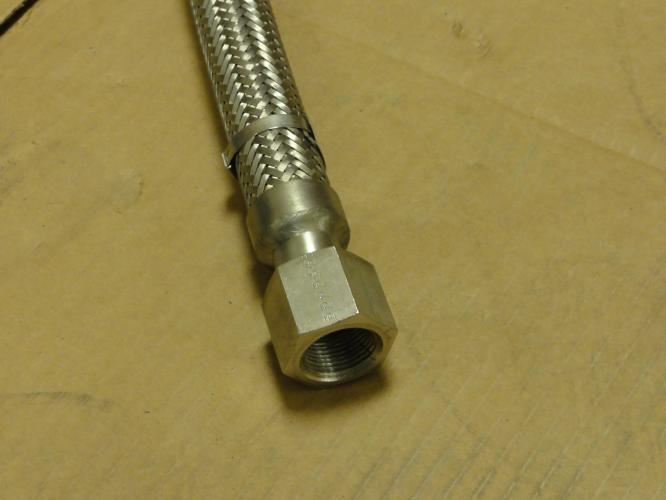 MFG- MDL-UNKN-190716; Braided Hose Coupling;3/4"MNPT X 3/4"FNPT