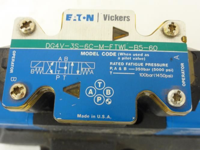 Eaton 02-329166; Directional Control Valve; 4-way; 5000PSI