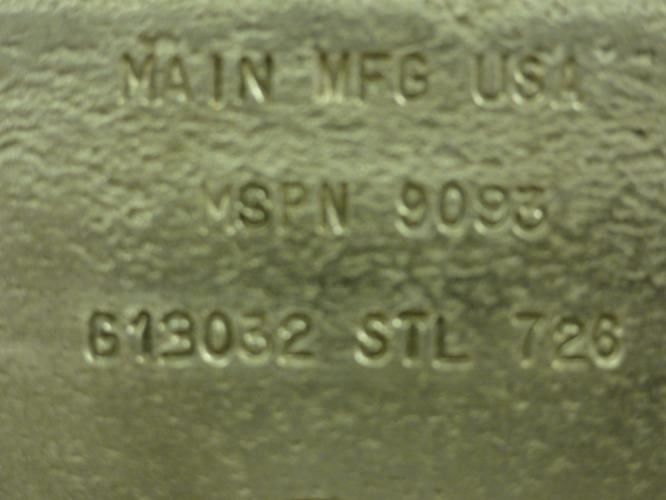Main MFG G13032 STL 726; Hydraulic Valve Block;1/2"NPT; 2.11"ID