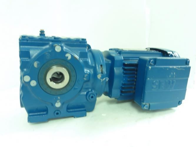 SEW-EuroDrive SA47DRS71M4; Motor Gearbox; .75HP; 38:1 Ratio