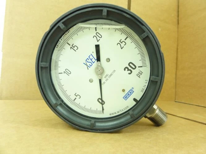 Wika 4232562; Pressure Gauge; 0-30PSI 1/2"NPT Mount