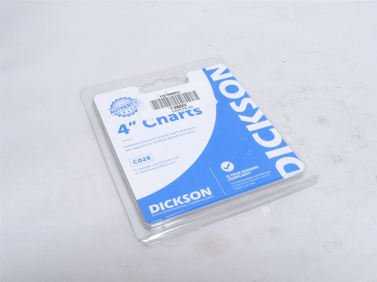 Dickson C028; Box-60; Recording Charts; 4"; 24h; 0 to 500PSI