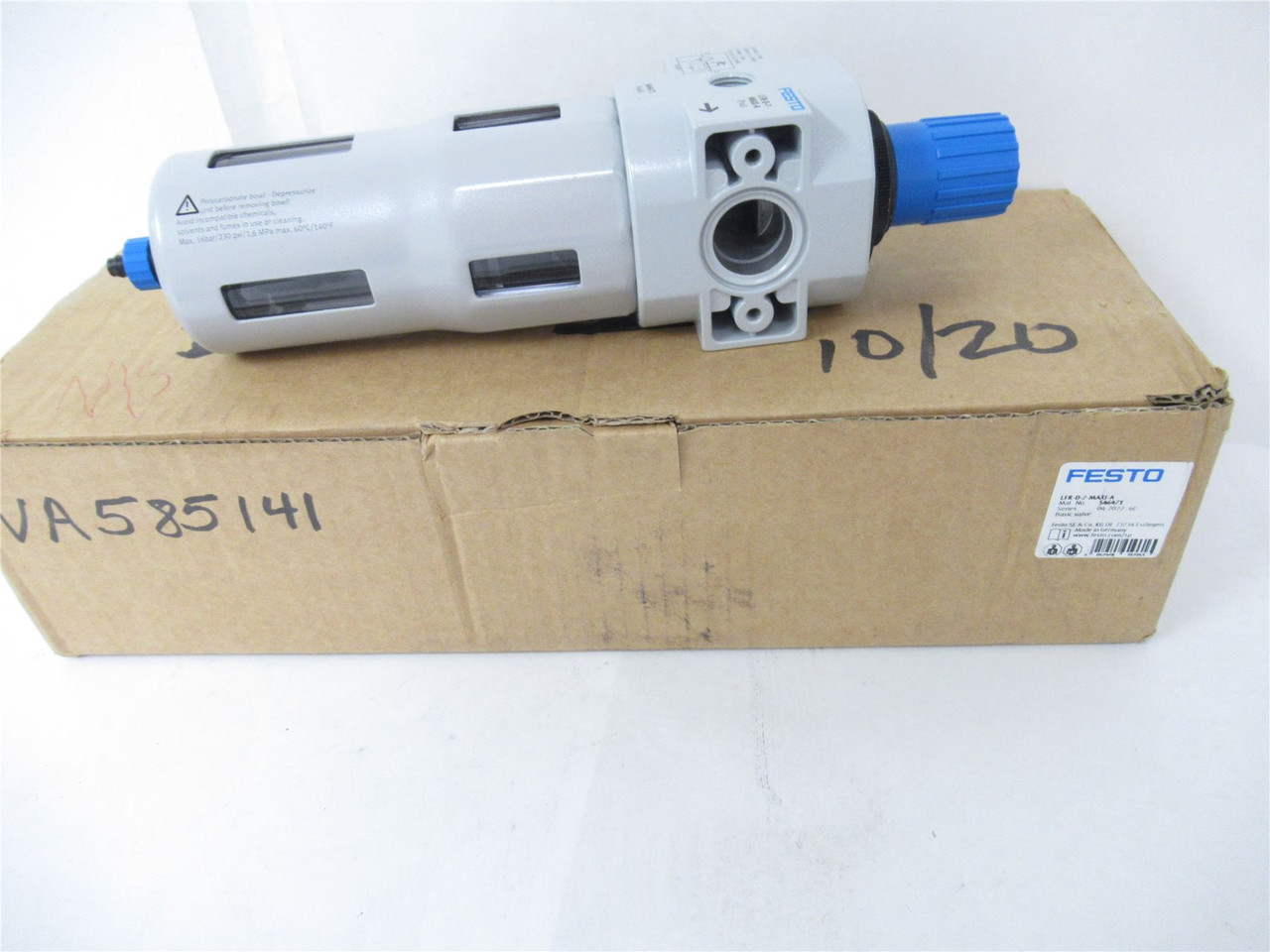 Festo LFR-D-7-MAXI-A; Pneumatic Filter Regulator 28-180 PSI