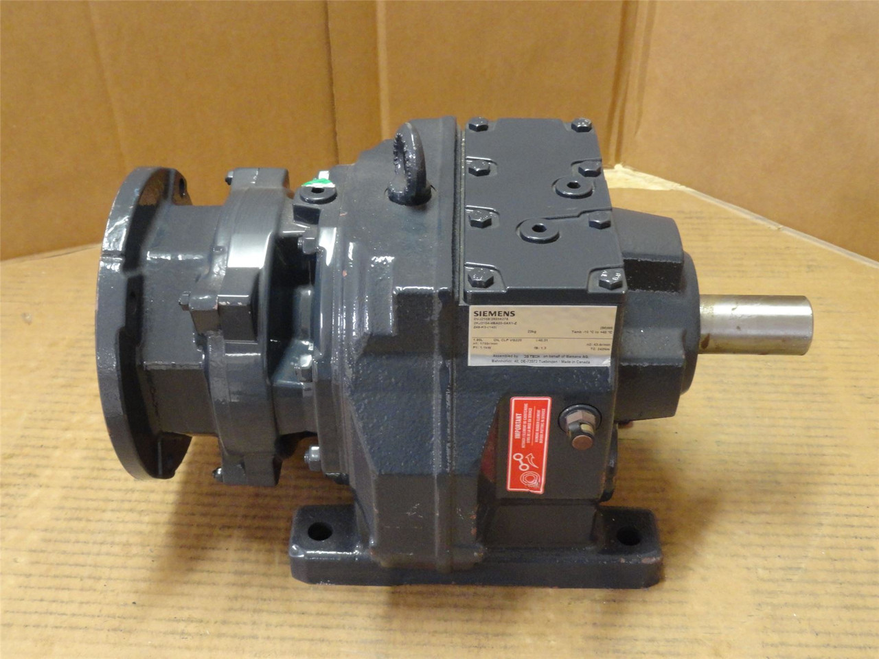 Siemens 2KJ3104-9BA05-0AX1-Z; Gearbox; 40.31:1 Ratio