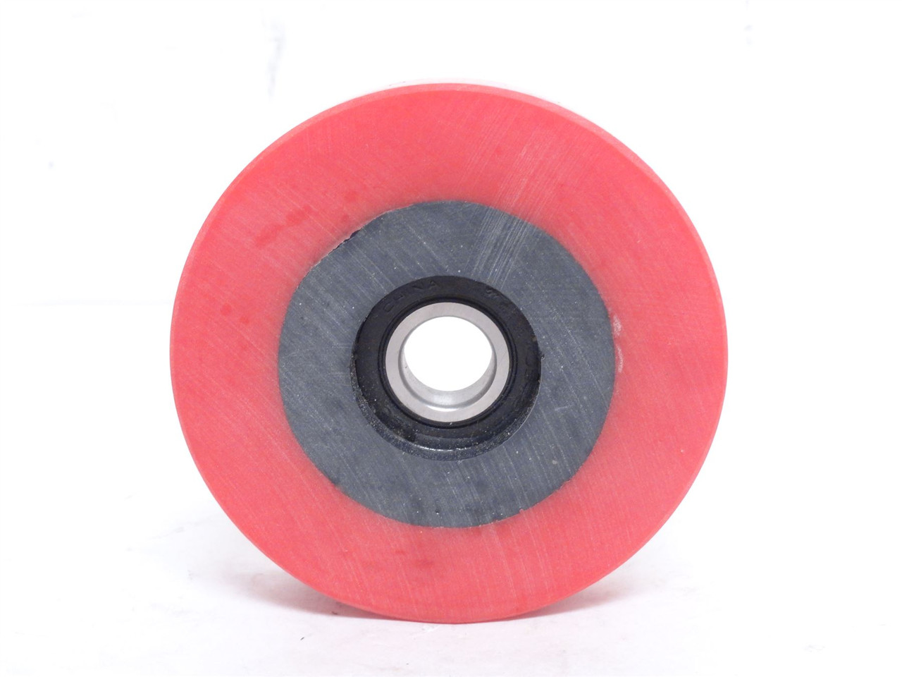 Hytrol 14.118; Red Poly Wheel; 4"OD x 1" Wide x 11/16"ID
