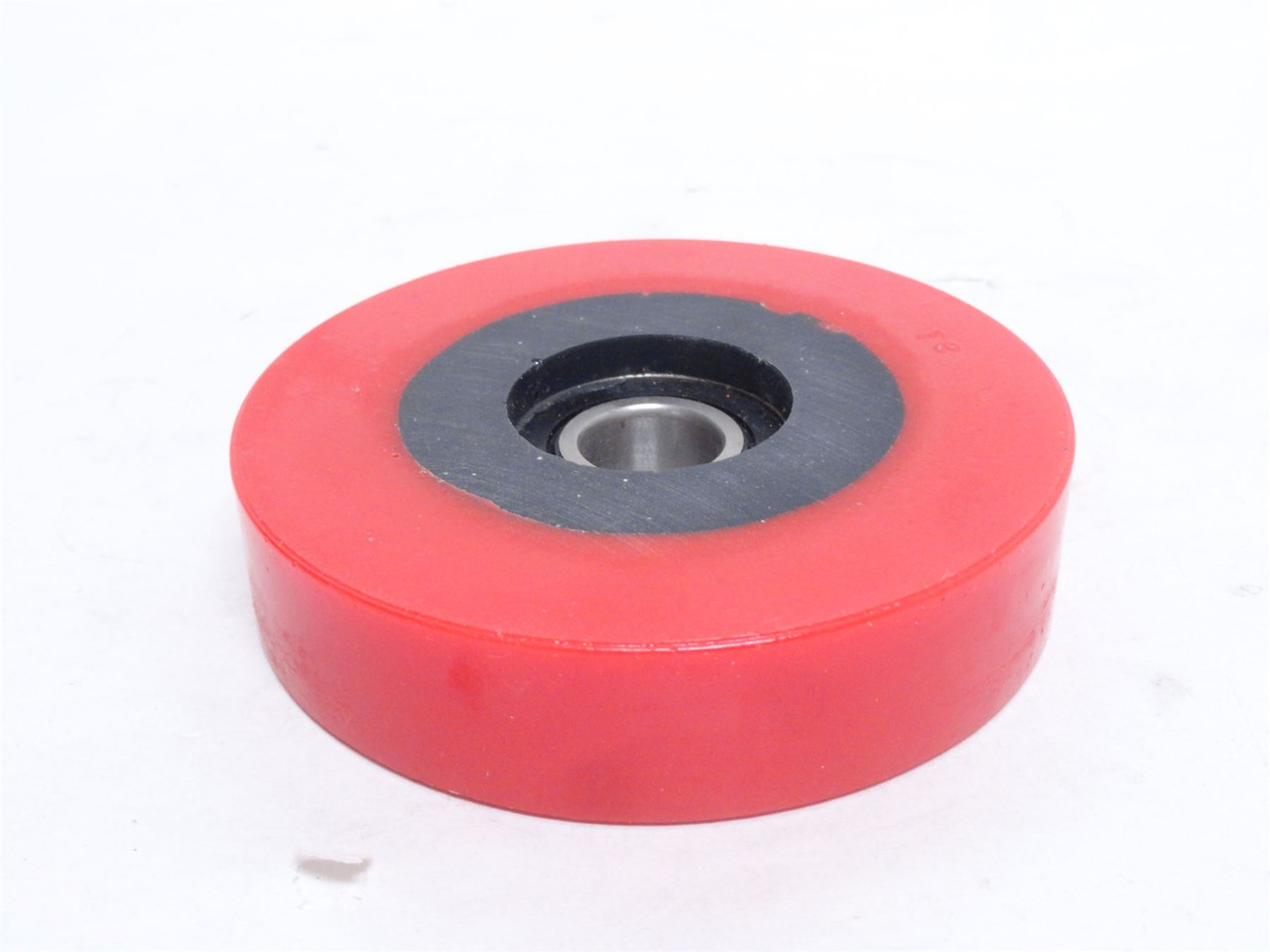 Hytrol 14.118; Red Poly Wheel; 4"OD x 1" Wide x 11/16"ID