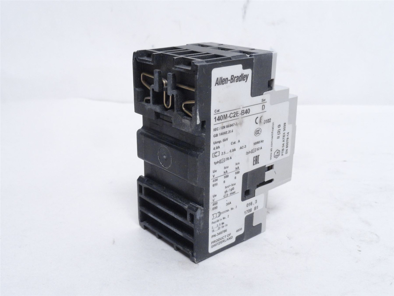 Allen-Bradley 140M-C2E-B40; Motor Protector; 2.5-4A; 3P; 600V