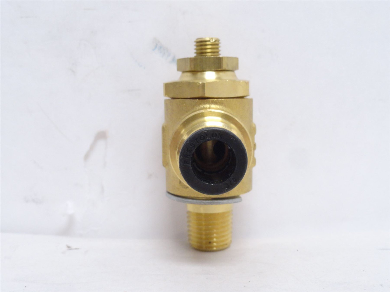 Parker FC703-6-4; Brass Flow Control Valve; 3/8" PTC x 3/8NPT